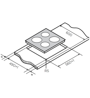 Westinghouse 60cm Ceramic Cooktop WHC642BC