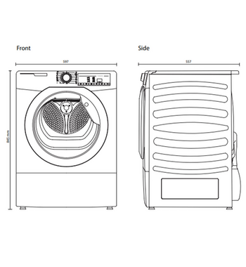 Artusi 7kg Front Load Washing Machine AWM1712W