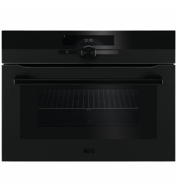 AEG 60cm CombiQuick Built-In Combi-Microwave - Matte Black KMK96708PT