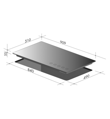 ILVE 90cm Grigio Lusso Natural Gas Cooktop ILGV905 – gallery image 3