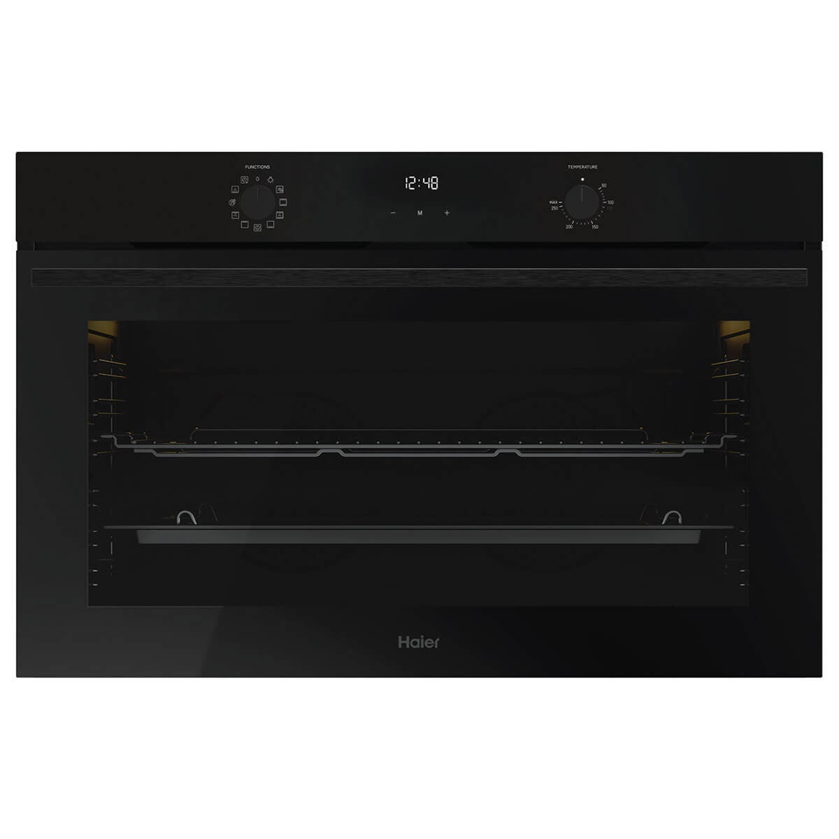 Haier 90cm 300 Series Built-in Oven Black HWO90S11EB3