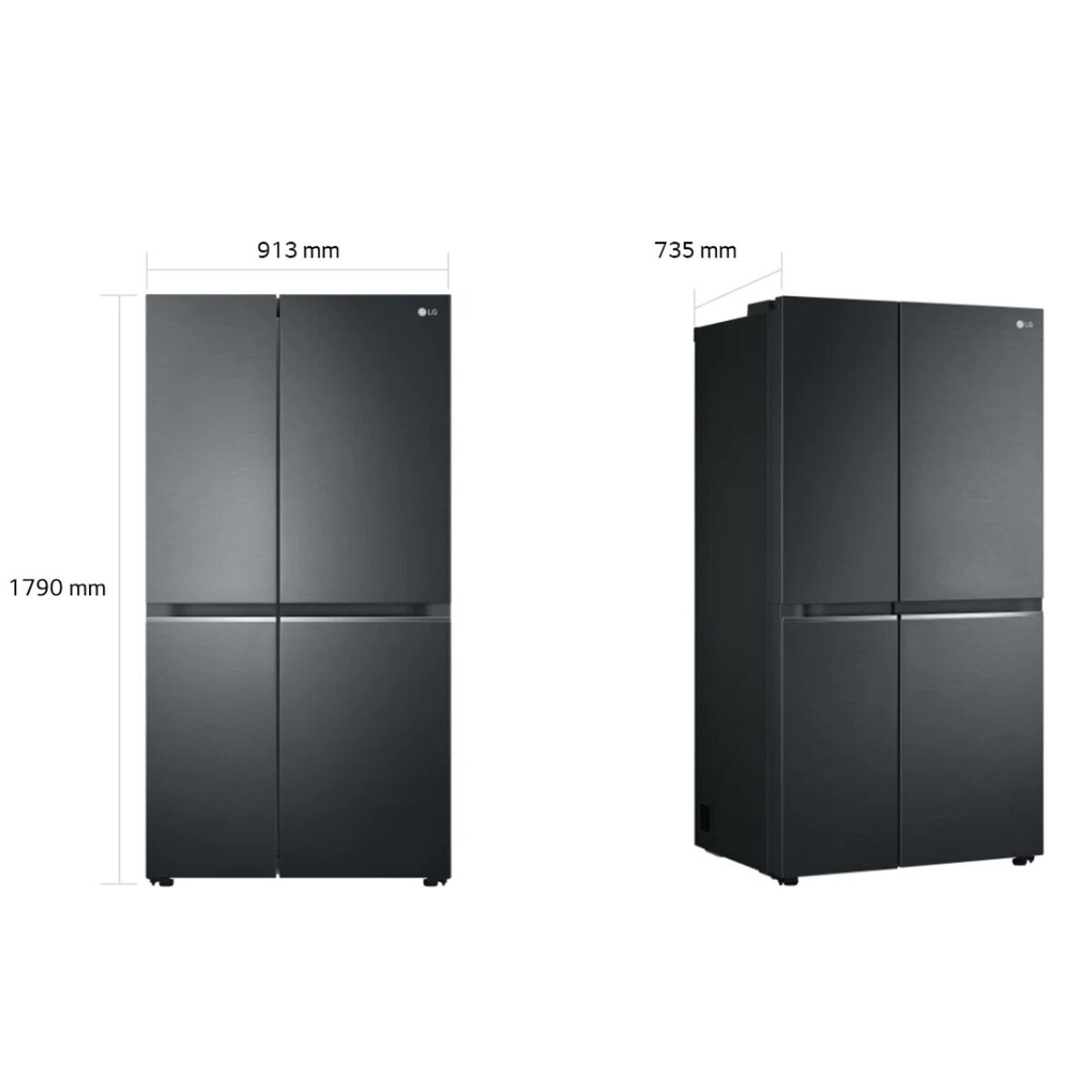 LG 655L Side by Side Fridge GS-B655MBL — product image 9