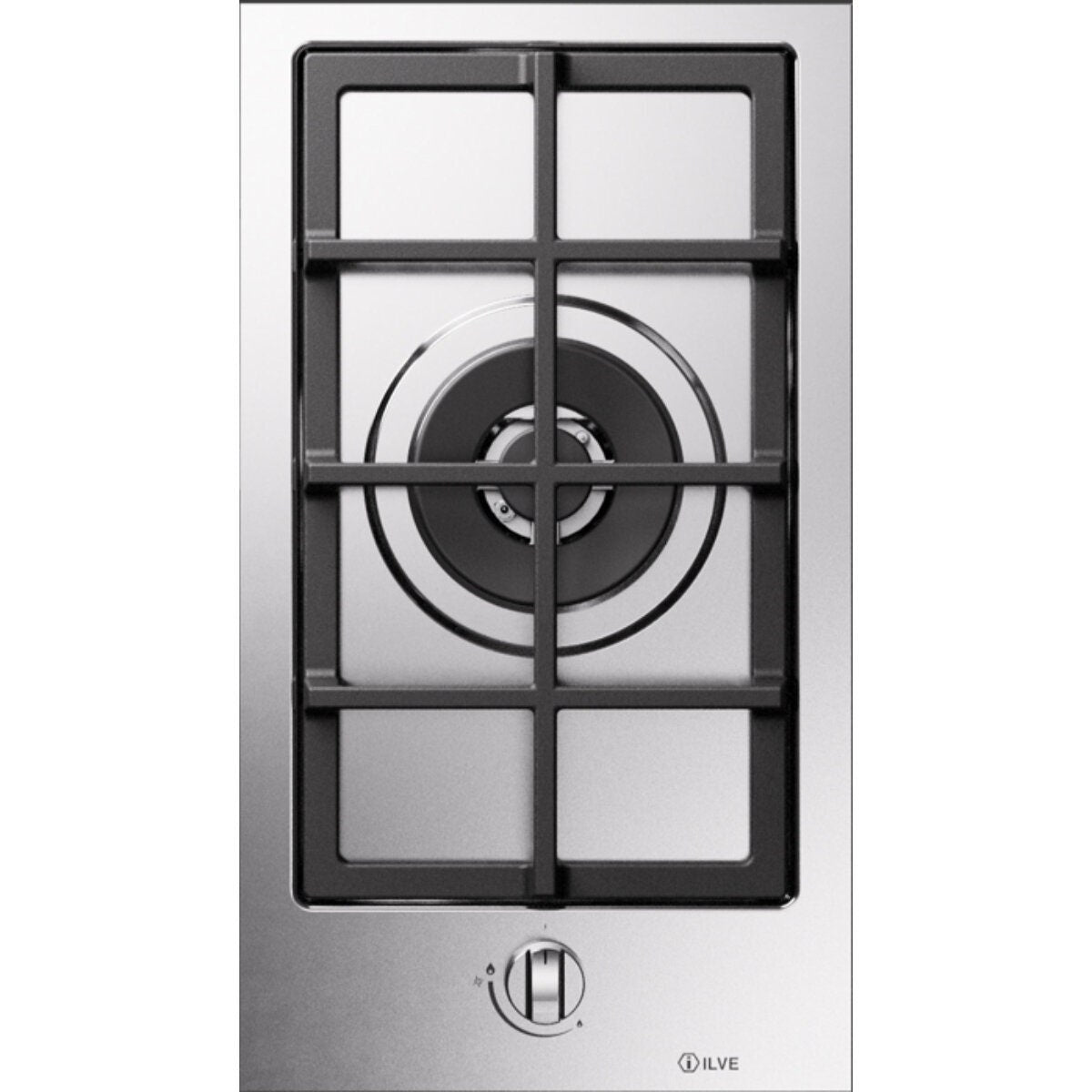 Ilve 30cm Stainless Steel Wok Burner Cooktop HCL30CKSS