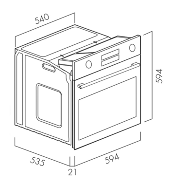 ILVE 60cm Electric Built-In Oven ILO60DCGV – gallery image 4
