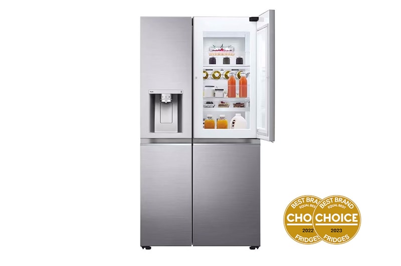 LG 635L Side By Side Fridge Stainless Steel GS-D635PLC