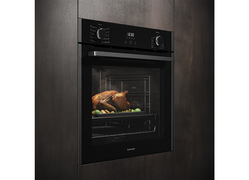 Euromaid 60cm 10 Function Built-in Oven with Air Fry EO610ATB