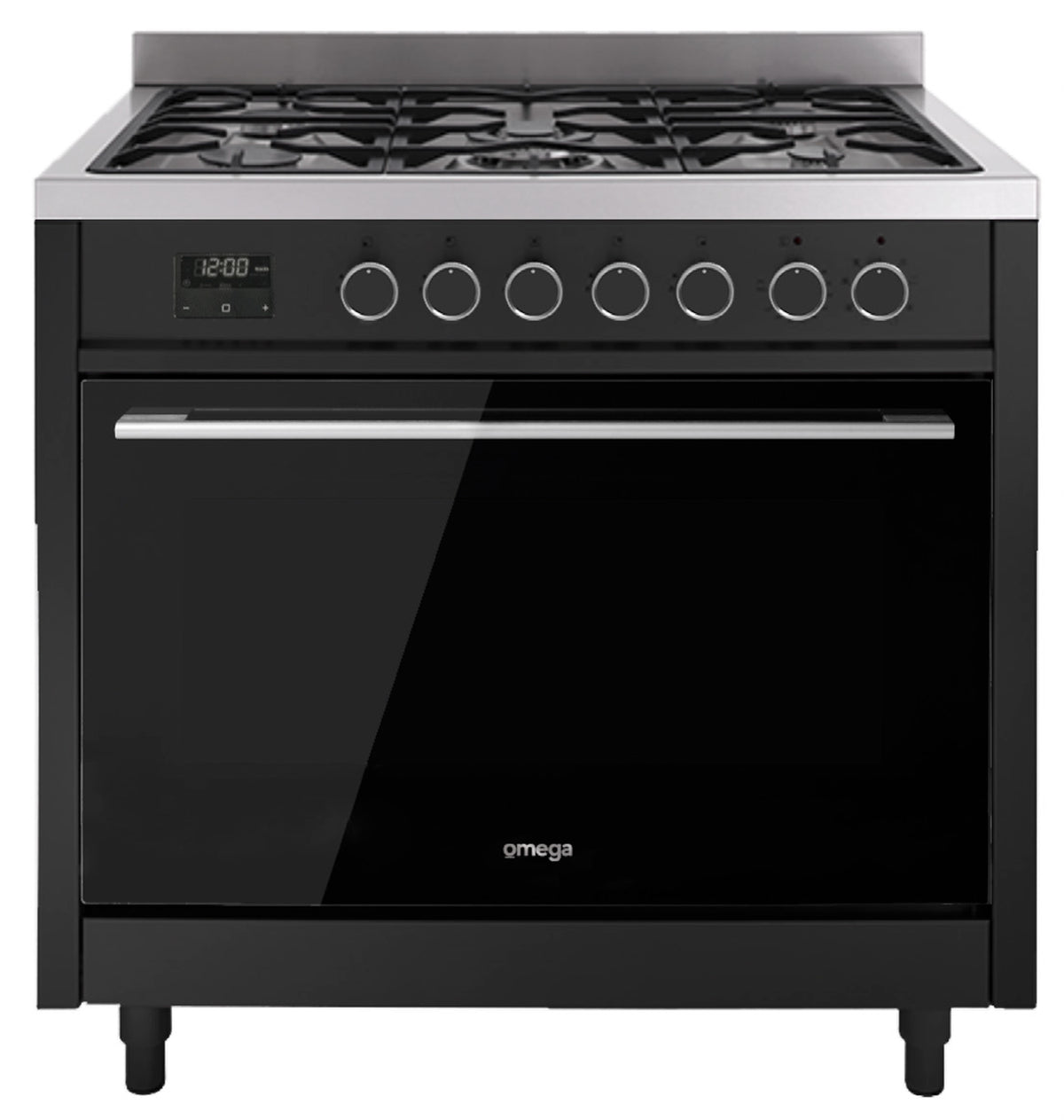 Omega 90cm Freestanding Dual Fuel Cooker OFOGC908BCOM