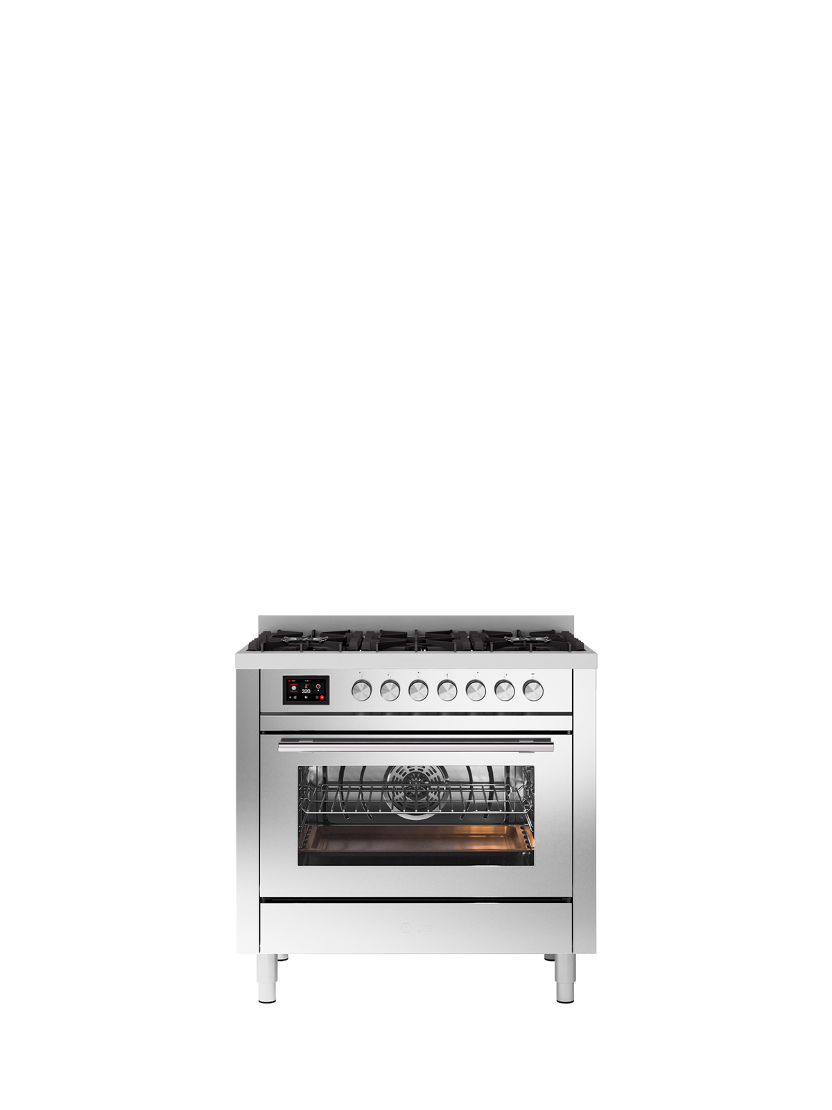 ILVE Professional Plus 90cm 6 Burner Pyrolytic Dual Fuel Cooker Stainless Steel P366DDWSY/SS – image 1