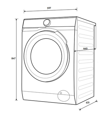 AEG 8kg Front Load Washing Machine LFA7384O4CS