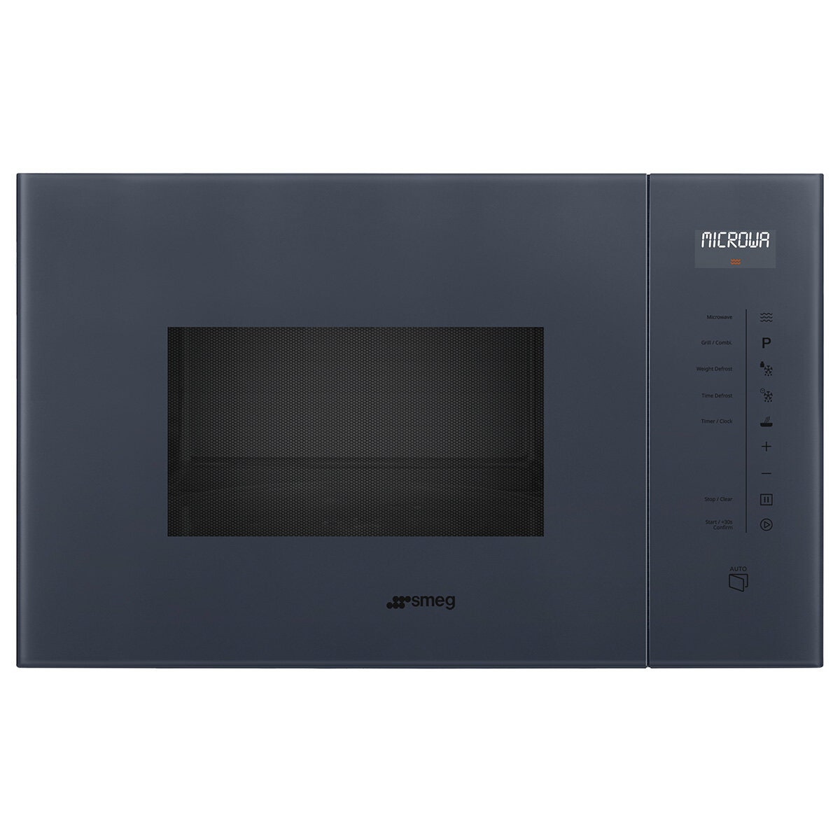 Smeg Linea 25L Built-In Microwave with Grill Neptune Grey FMIA125G