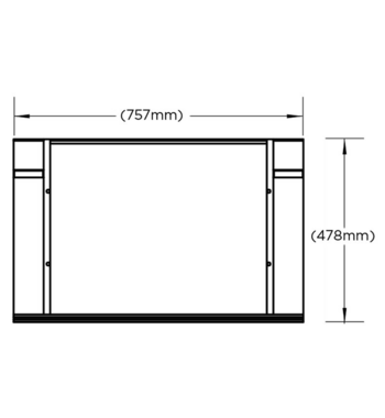 Fisher & Paykel Series 9 76cm Contemporary Trim Kit TK76NDB1