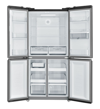 Westinghouse 492L French Door Fridge with Non-Plumbed Water Dispenser Charcoal Matte Black WQE4960BA