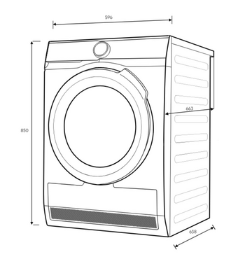 AEG 9kg 8000 Series Heat Pump Dryer With 3D Scan T859M6OBC – gallery image 5