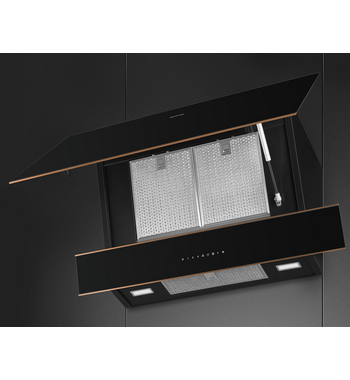 Smeg 90cm Dolce Stil NOVO Vertical Rangehood KV694R