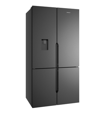 Westinghouse 564L Plumbed French Quad Door Refrigerator Matte Black WQE5650BA