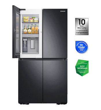 Samsung 648L 4 Door French Door Frost Free Fridge Black SRF7400BB