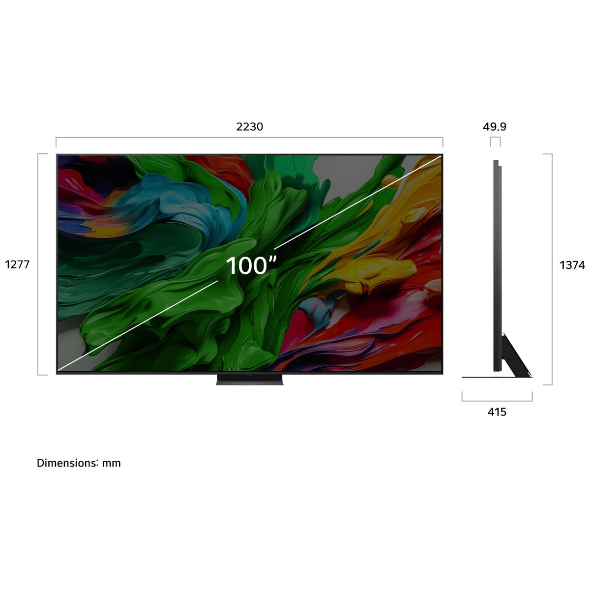 LG 100 Inch QNED86A EVO AI 4K UHD Smart Mini LED TV 100QNED86AS [2025]