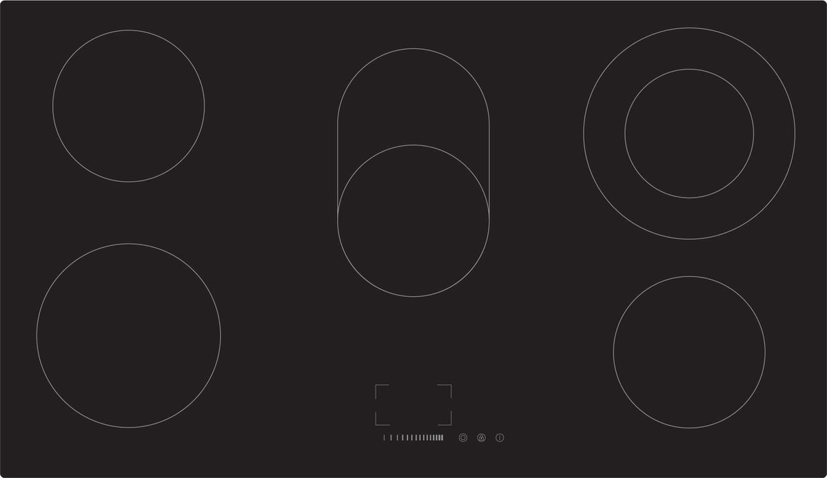 Casa 90cm Black Ceramic Glass Electric Cooktop CA90FEG
