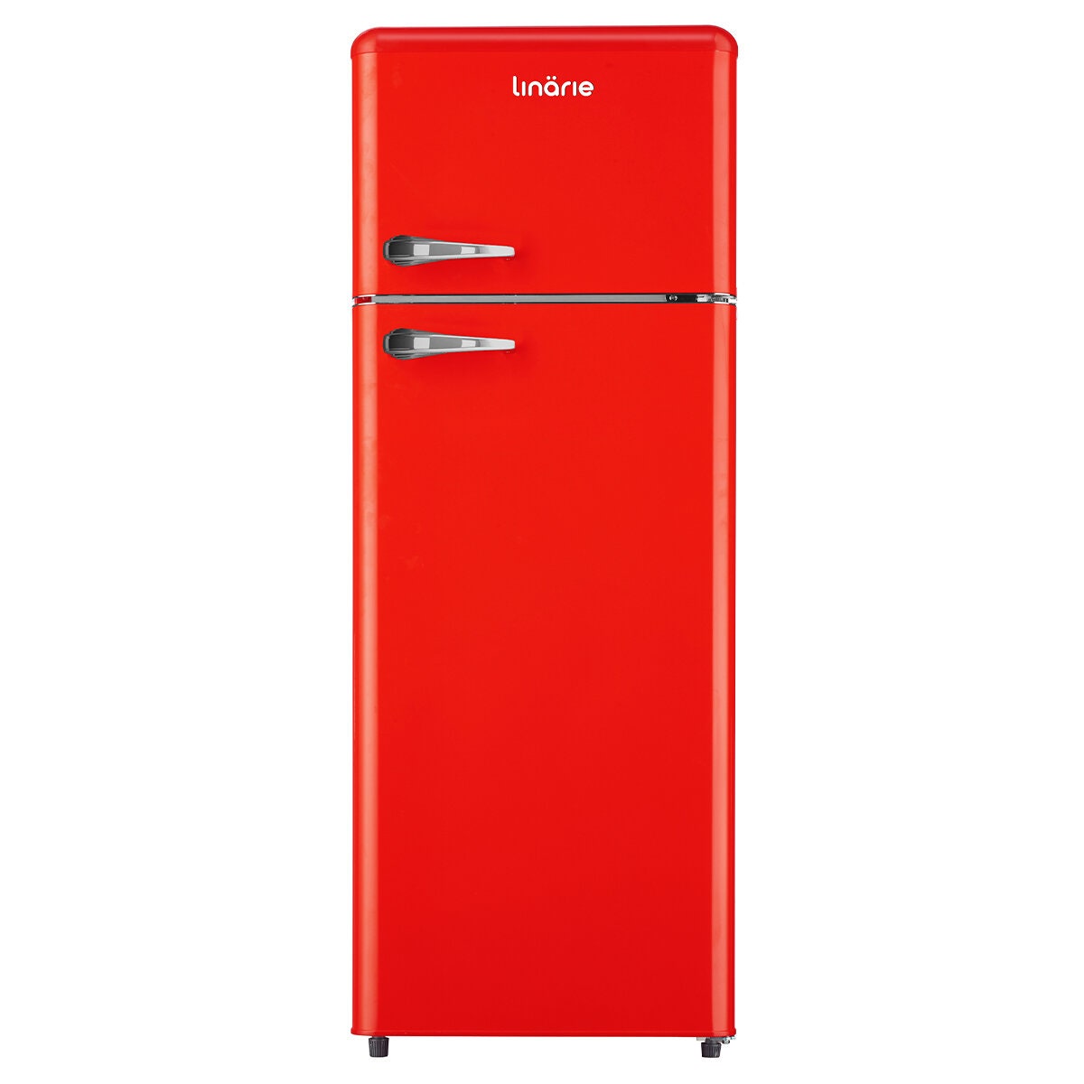 Linarie Valloire 209L Red Retro Top Mount Fridge - Manual Defrost LK200DDRED