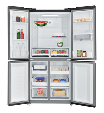 Westinghouse 492L French Door Fridge with Non-Plumbed Water Dispenser Charcoal Matte Black WQE4960BA