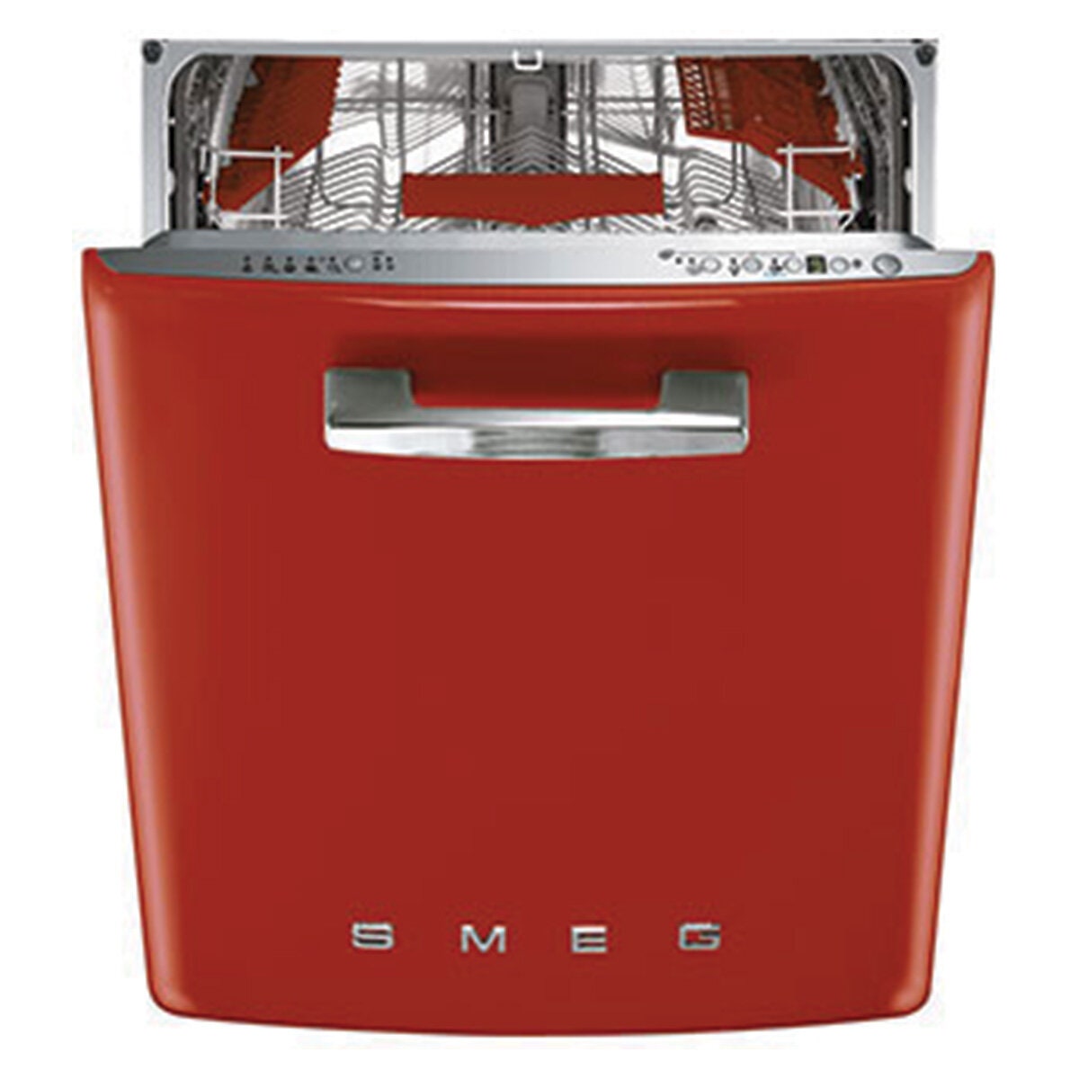 Smeg 60cm FAB Retro Built-in Dishwasher - Red DWIFABR2