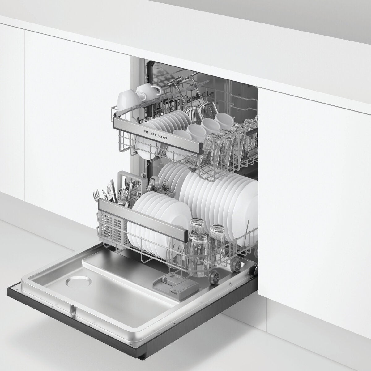 Fisher & Paykel Series 5 Contemporary Built Under Dishwasher Black DW60UN2B2