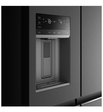 Westinghouse 609L Quad Door Fridge with Ice and Water Door Dispenser Matte Black WQE6170BB