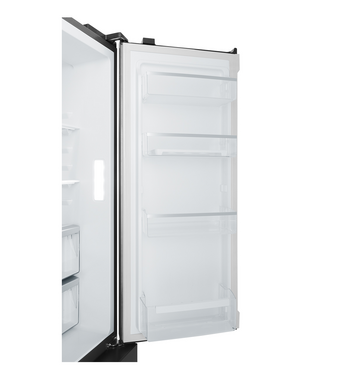 Westinghouse 564L Plumbed French Quad Door Refrigerator Matte Black WQE5650BA