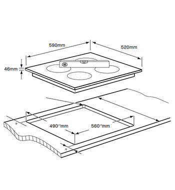 Westinghouse 60cm 4 Zone Induction Cooktop WHI641BEA – gallery image 2