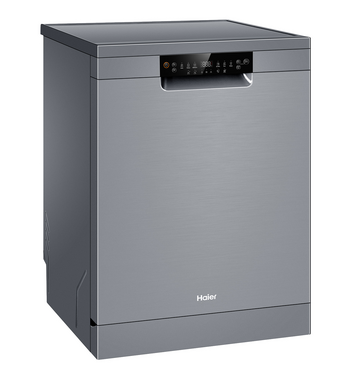 Haier 60cm Freestanding Dishwasher Satina Silver HDW15F2S1 – gallery image 2