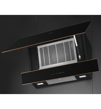 Smeg 90cm Dolce Stil NOVO Vertical Rangehood KV694R