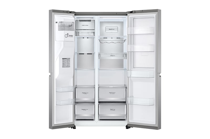 LG 635L Side By Side Fridge Stainless Steel GS-D635PLC